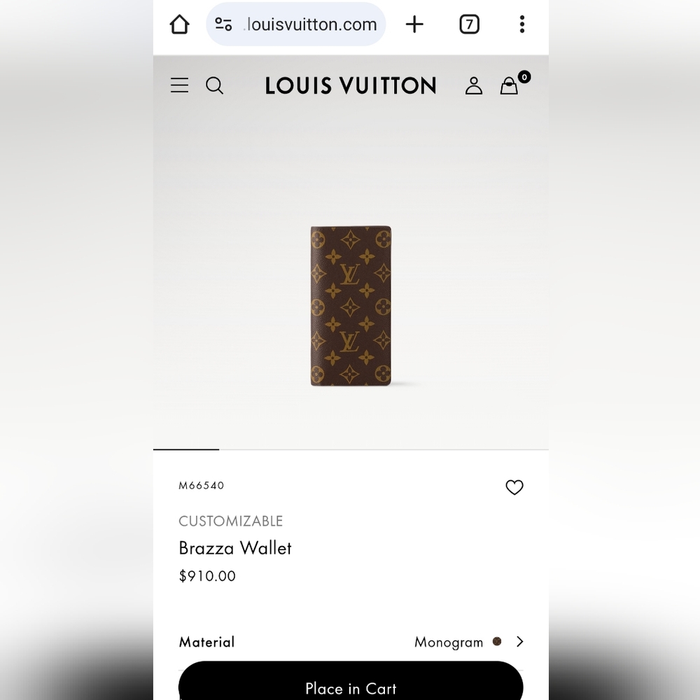 ❌‼️SOLD‼️❌-LV Brazza Wallet w/COA (online) - Picture 12 of 13